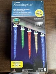 Gemmy Lightshow 8 Multi Led Falling Shooting Star Christmas Icicle Decor. Fixed Price $24.99.