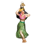 Old World Christmas Hula Dancer Blown Glass Ornament. Fixed Price $27.95.