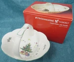 Nikko Christmastime Candy Basket With Handle W/box. Fixed Price $7.97.