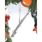 Broadway Gifts Co. Silvertone 4" Flute Music Instrument Christmas Ornament New. Fixed Price $17.95.