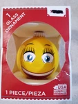 Holiday Time Bff Best Friends Forever Smiley Face Emoji Yellow Glass Ornament. Fixed Price $5.00.