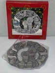 Peace On Earth Christmas Wreath Trivet Home For The Holidays Pewter Vintage 1995. Fixed Price $20.99.