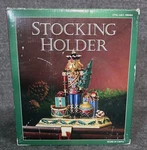 New Costco Jeweled Enamel Gold Metal Stocking Holder Hanger Nutcracker Free Ship. Fixed Price $69.99.