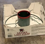 Vtg Yard Butler SH-9HCI Santa's Helper Christmas Tree Stand Green Steel. Fixed Price $65.00.