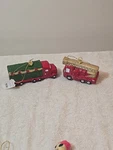 2 Target Wondershop Holiday Trucks Christmas Tree Ornaments Semi Firetruck. Fixed Price $10.50.