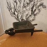 Pottery Barn Cast Iron Salt Seasoning Wheelbarrow Holder Condiment. Fixed Price $19.50.