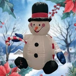 Vintage Christmas Gemmy 2005 Airblown Inflatable 4FT Tall Frosty The Snowman Y2K. Fixed Price $35.95.