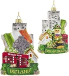 Double Sided Glass Ireland City Scape Christmas Ornament. Fixed Price $34.95.