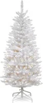 National Company Artificial Pre-lit Slim Christmas Tree, White Lights 4.5". Fixed Price $89.00.