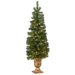 National Tree Company Pre-lit Montclair Spruce Mini 4FT, Black/gold. Fixed Price $131.99.