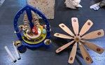 1970 Erzgebirge Expertic Spinner Christmas Santa Pyramid 01607 & Box Complete. Fixed Price $159.99.