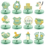 12 Pcs Greenery Baby Shower Honeycomb Centerpieces Eucalyptus Gender Reveal. Fixed Price $23.96.