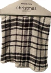 Kirklands Black & Cream Plaid 48" Tree Skirt Christmas Winter Holiday Seasonal. Fixed Price $25.00.