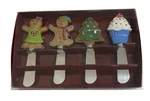 St. Nicholas Square Gingerbread Boxed Set Of 4 Spreaders, Holiday, Christmas. Fixed Price $10.00.