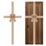 Large Burlap Ribbon Big Linen Bows For Christmas Tree Fireplace Home Cabi.... Fixed Price $24.23.