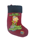 2006 Family Guy Stewie World Domination Funny Christmas Stocking Kurt Adler 15". Fixed Price $19.99.