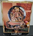 Grandeur Noel Christmas Musical Water Globe Nativity Scene W/ Lit Revolving Base. Fixed Price $61.00.