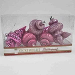 Vickerman 4" 4-FINISH Finial Christmas Ornaments Mauve Purple (set Of 8). Fixed Price $22.99.