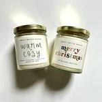 New! Sweet Water Decor Set Of 2 Holiday Candles: Warm + Cozy & Merry Christmas. Fixed Price $22.99.