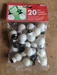 Vintage 20 Snowman Light Covers Snap On Miniature Plastic 1.5 Nip Read. Fixed Price $8.95.