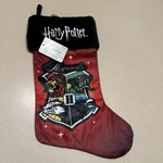 New Harry Potter Hogwarts Embroidered Suede Christmas Stocking Fleece Cuff. Fixed Price $7.99.