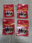 4 Pks Ge String Long Classic Replacement Bulbs Lights Multicolor WX6-25/50. Fixed Price $16.00.