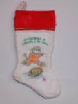 Christmas Stocking American Greeting Get Along Gang Red Barrels Of Fun Running. Fixed Price $14.99.