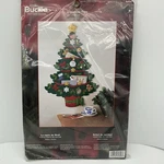 Bucilla Christmas Tree Felt Card Holder Kit By Maria Stanziani 20X30 #84826 Nip. Fixed Price $62.02.