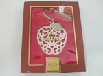 Lenox Apple Teacher Ornament With Box. Fixed Price $22.00.