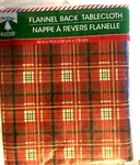 Plaid Christmas Tablecloth 52 X 70. Fixed Price $7.99.