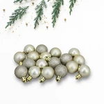 Northlight 18CT Champagne Gold Shatterproof 4-FINISH Christmas Ball Ornaments 1". Fixed Price $8.49.