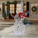 6' Iridescent Led Snowman Christmas Twist Lighted Yard Sculpture Home Depot. Fixed Price $127.49.