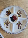 Tabletop Gallery King Of Hearts Gambling Roulette 14" Chip & Dip Ceramic Platter. Fixed Price $19.87.