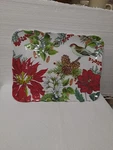 Michel Design Works Melamine Serveware Tray Merry & Bright 15.5" Scalloped. Fixed Price $40.00.