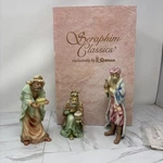 Seraphim Classics By Roman Set Of Three Wise Men Christmas Figurines #78067. Fixed Price $42.50.