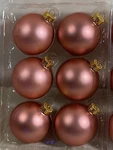 Christmas Glass Ball Ornaments Pretty Peachy Pink Hobby Lobby 2007 Lot Of 18. Fixed Price $32.00.