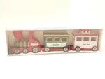 Vtg Colonial Candle Of Cape Cod Christmas Express Wood Toy Train Decor Taiwan. Fixed Price $11.00.