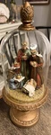 Mark Robert 3 Wise Men With Baby Jesus Under Glass Done/ Pedestal. Fixed Price $25.00.
