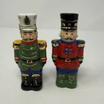 Spode Christmas Tree Nutcracker Salt & Pepper Shakers Holiday Set 4.5" Brand New. Fixed Price $35.00.