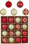 Valery Madelyn Christmas Tree Decorations Set, 16CT Red And Gold Shatterproof.... Fixed Price $43.78.