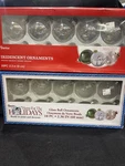 2-BOX Of 10- 1.9" Darice Clear Glass Ball Ornaments, Diy Christmas New. Fixed Price $21.02.