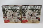 Vintage Farberware (2) Piece Sets Holiday Snowman Mugs 4380 Christmas Box New. Fixed Price $49.95.
