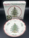 Spode Christmas Tree Red Band Round Fluted Dish 2ND Limited Annual Series 5. Fixed Price $11.95.