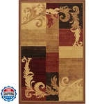 Home Dynamix Catalina Pierre Contemporary Scroll Area Rug Brown/red 710X102. Fixed Price $355.95.