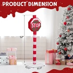 Christmas Santa Stop Here Sign With Led Lights For Xmas Party Landscape Patio. Fixed Price $35.98.
