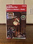 Led Lightshow Projection Plus Whirl-a-motion + Static Christmas. Fixed Price $17.00.