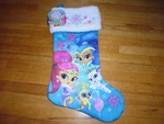New ! Nickelodeon Girl's Shimmer & Shine 2017 Blue Christmas 18" Stocking. Fixed Price $12.95.