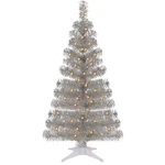Juegoal 4 Ft Pre-lit Artificial Christmas Tree, Lighted Silver Tinsel. Fixed Price $45.99.