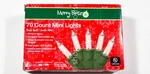Merry Brite Mini Christmas Lights 70 Count # 347495 Clear Bulb. Fixed Price $8.50.