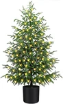4FT Pre-lit Norfolk Pine Christmas Tree With 100 Led Lights For Indoor Use. Fixed Price $116.99.